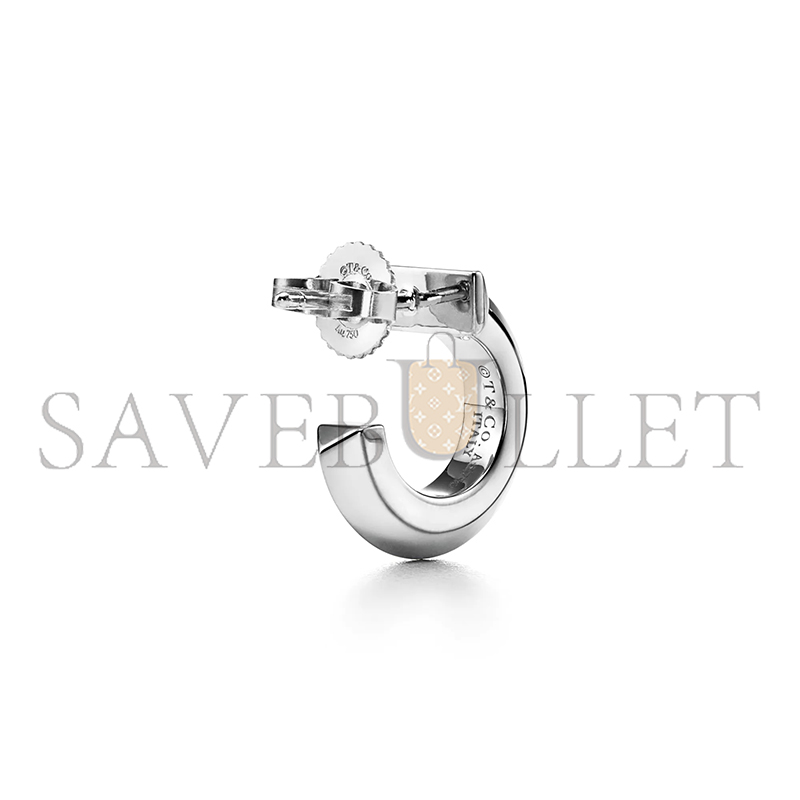 TIFFANY T T1 HOOP EARRINGS IN WHITE GOLD 70811243